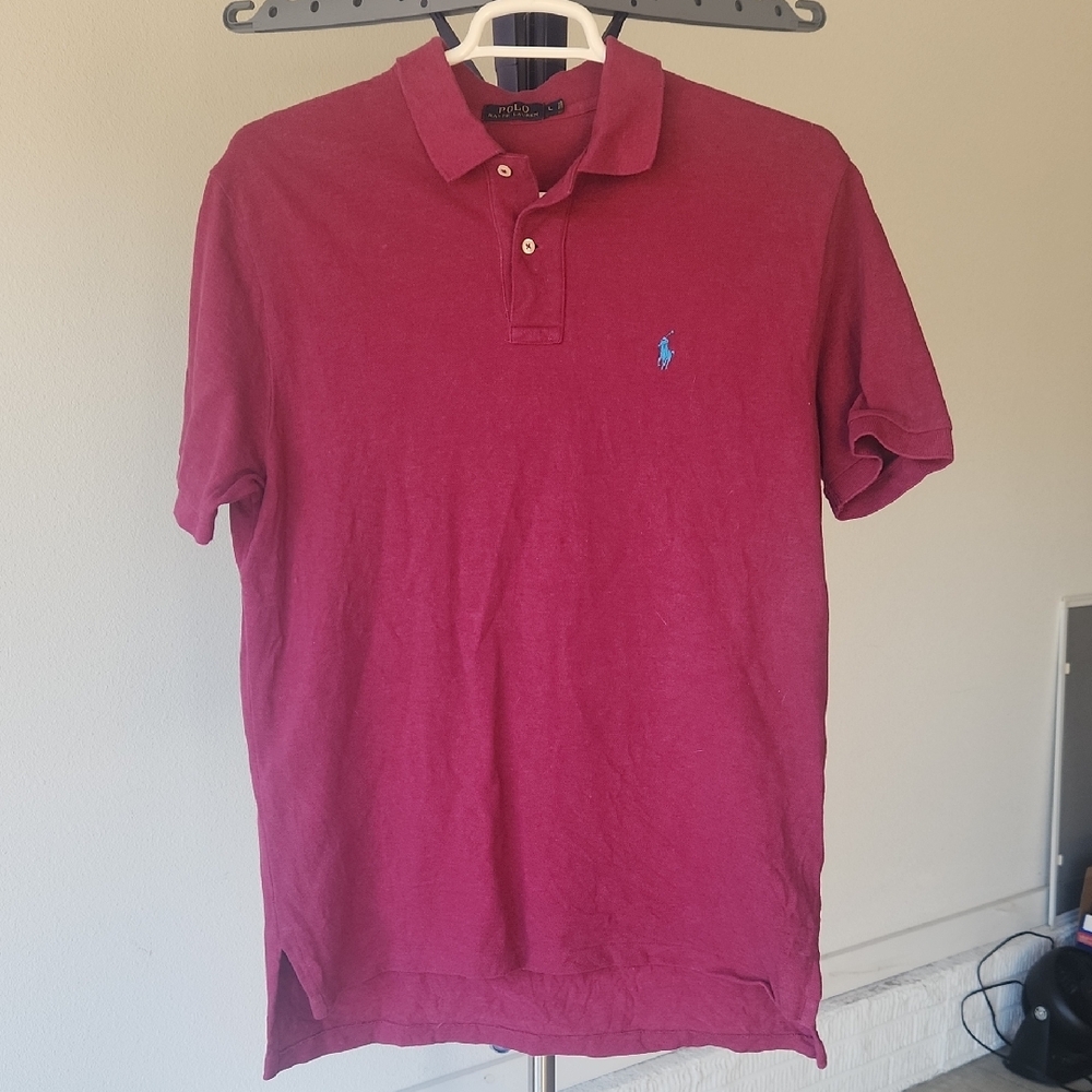 Polo by Ralph Lauren Men's Burgundy Polo Shirt